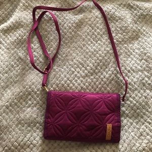 Donna sharp wallet burgundy/pink EUC